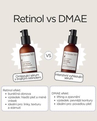 Retinol vs. DMAE. Dvě ikonické látky, každá s jiným cílem. Retinol podporuje noční obnovu buněk, vyhlazuje texturu a...